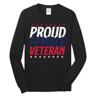 Proud Female Veteran Tall Long Sleeve T-Shirt