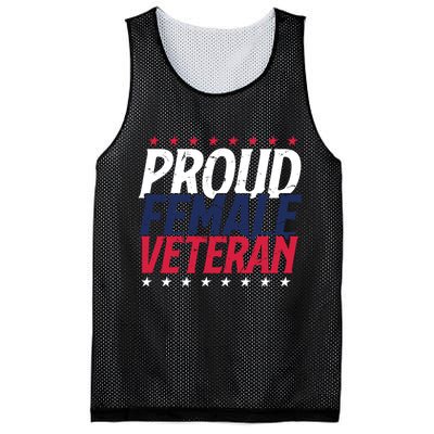 Proud Female Veteran Mesh Reversible Basketball Jersey Tank