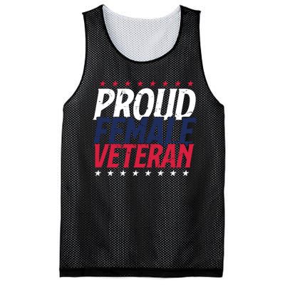 Proud Female Veteran Mesh Reversible Basketball Jersey Tank