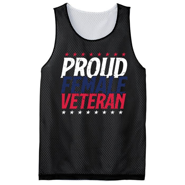 Proud Female Veteran Mesh Reversible Basketball Jersey Tank