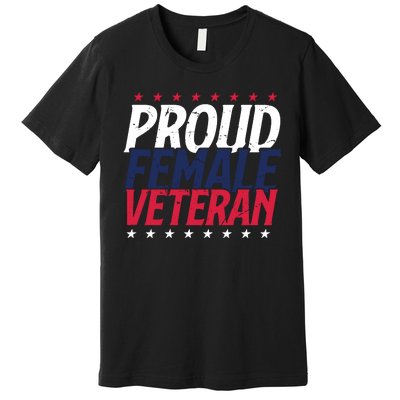 Proud Female Veteran Premium T-Shirt