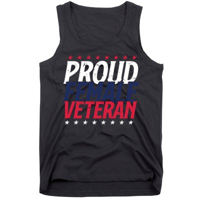 Proud Female Veteran Tank Top