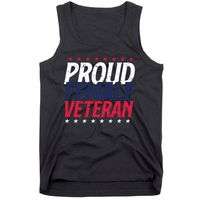 Proud Female Veteran Tank Top