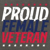 Proud Female Veteran Cotton Canvas Backpack