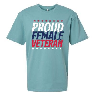 Proud Female Veteran Sueded Cloud Jersey T-Shirt