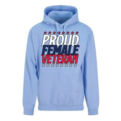 Proud Female Veteran Unisex Surf Hoodie