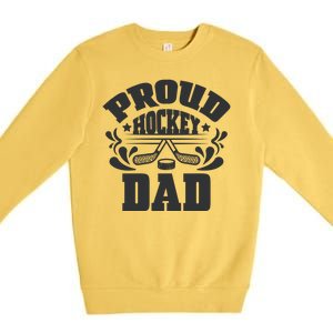 Proud Hockey Dad Premium Crewneck Sweatshirt