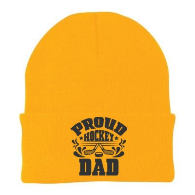 Proud Hockey Dad Knit Cap Winter Beanie