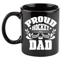 Proud Hockey Dad 11oz C Handle Ceramic Mug