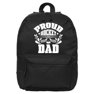 Proud Hockey Dad 16 in Basic Backpack