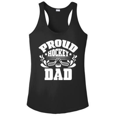 Proud Hockey Dad Ladies PosiCharge Competitor Racerback Tank