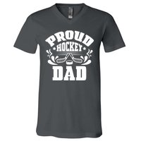 Proud Hockey Dad V-Neck T-Shirt