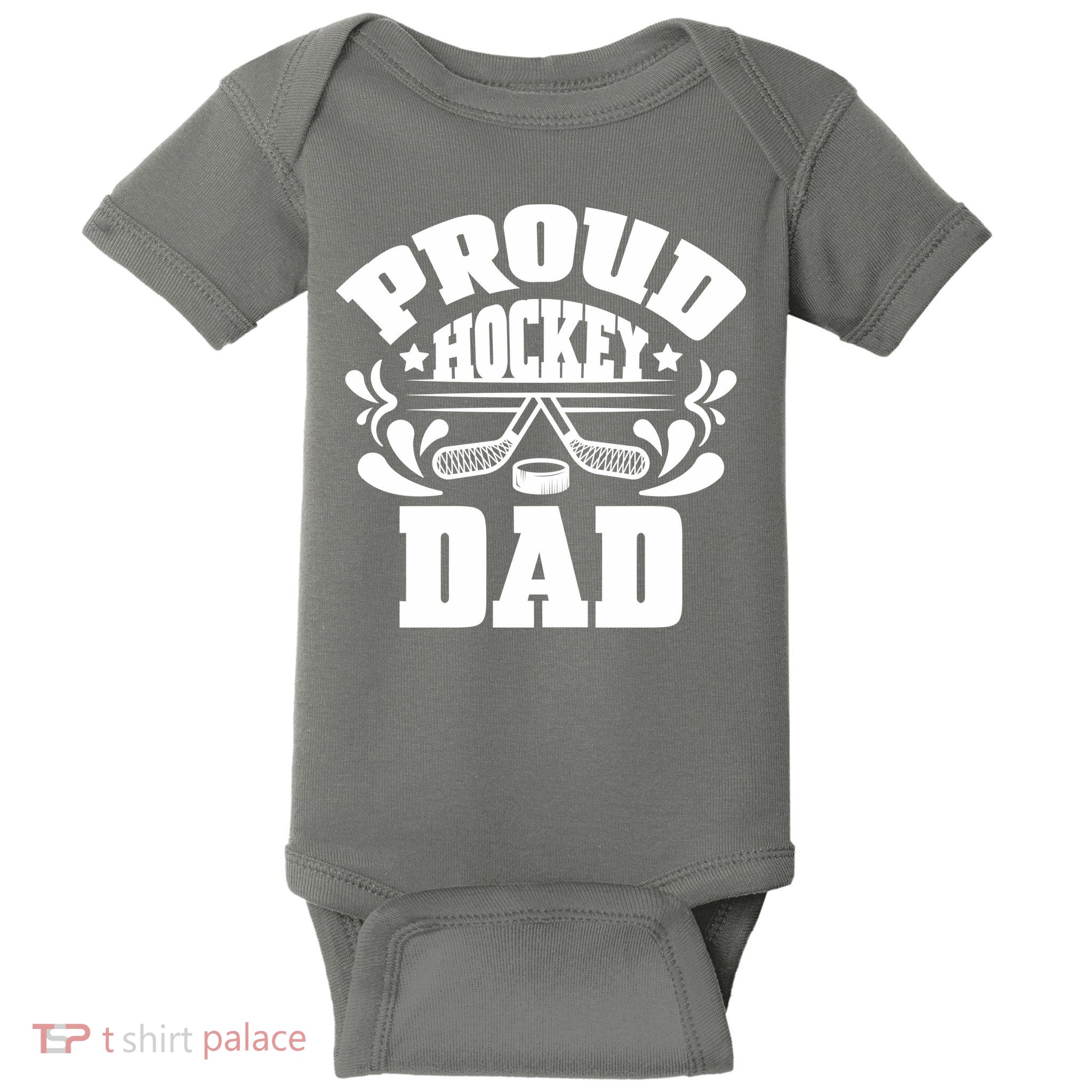 Proud Hockey Dad Baby Bodysuit