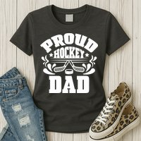 Proud Hockey Dad Womens T-Shirt