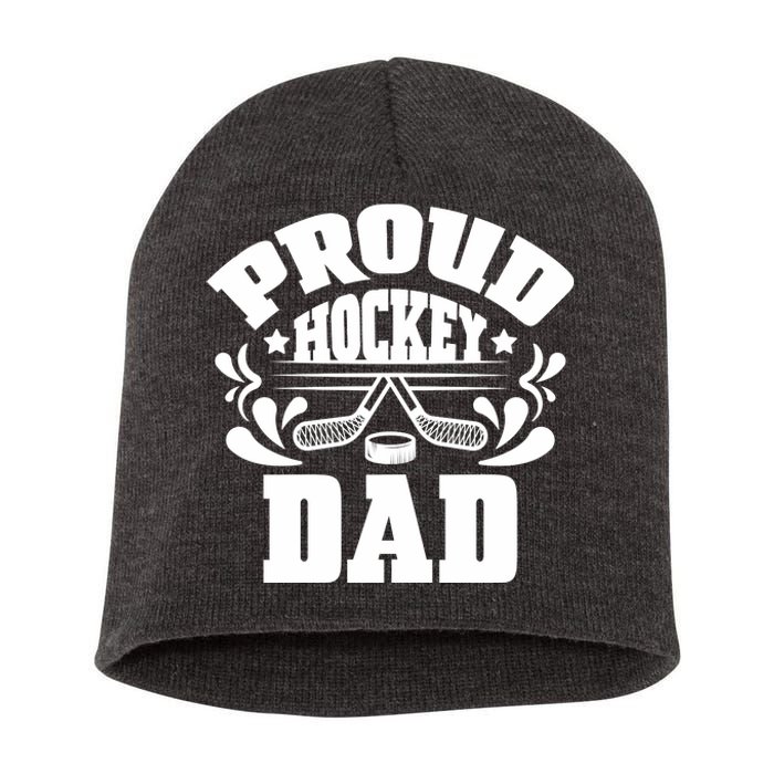 Proud Hockey Dad Short Acrylic Beanie