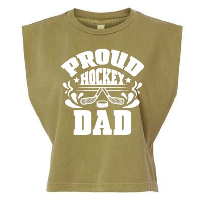 Proud Hockey Dad Garment-Dyed Women's Muscle Tee