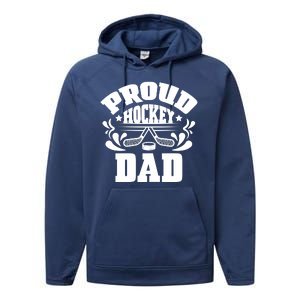 Proud Hockey Dad Performance Fleece Hoodie