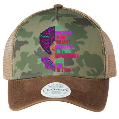 Proud Inspiring Black Woman I Am The Storm Legacy Tie Dye Trucker Hat