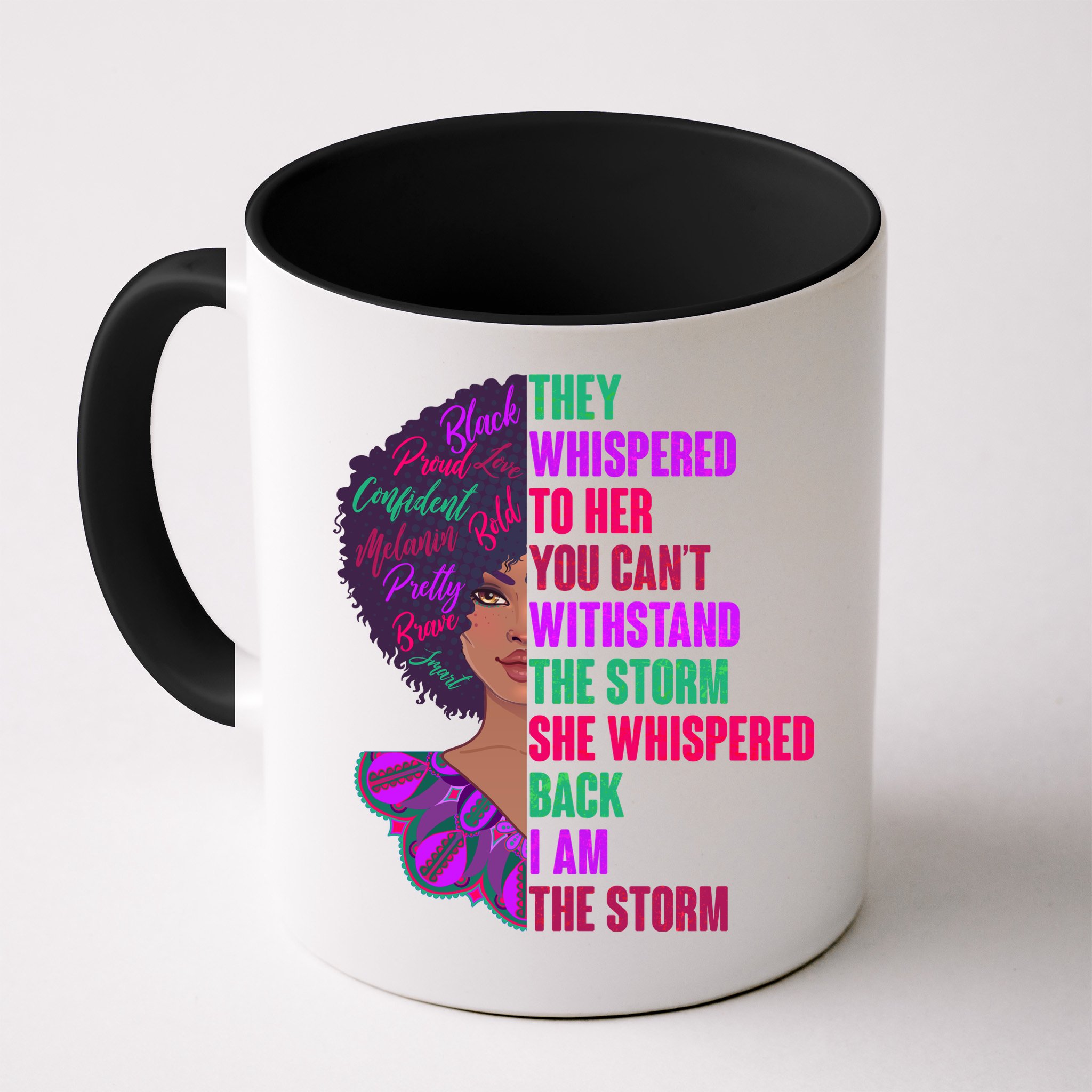 Proud Inspiring Black Woman I Am The Storm Mug