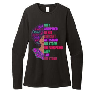 Proud Inspiring Black Woman I Am The Storm Womens CVC Long Sleeve Shirt