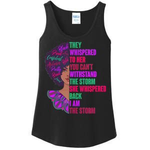 Proud Inspiring Black Woman I Am The Storm Ladies Essential Tank