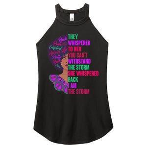 Proud Inspiring Black Woman I Am The Storm Women's Perfect Tri Rocker Tank