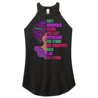 Proud Inspiring Black Woman I Am The Storm Women's Perfect Tri Rocker Tank