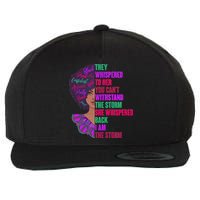 Proud Inspiring Black Woman I Am The Storm Wool Snapback Cap