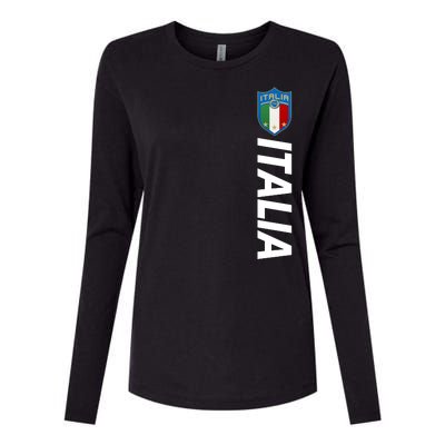 Proud Italian Italia Soccer Jersey Champs Womens Cotton Relaxed Long Sleeve T-Shirt