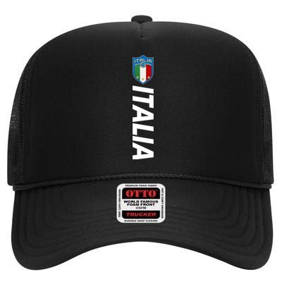 Proud Italian Italia Soccer Jersey Champs High Crown Mesh Back Trucker Hat