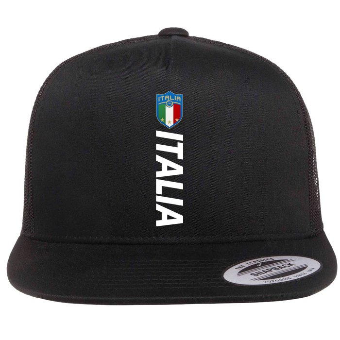 Proud Italian Italia Soccer Jersey Champs Flat Bill Trucker Hat