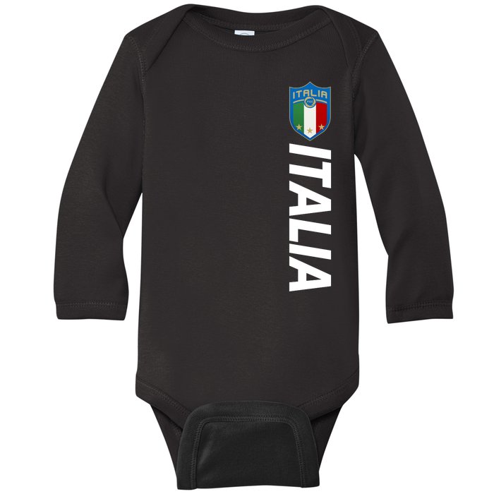 Proud Italian Italia Soccer Jersey Champs Baby Long Sleeve Bodysuit