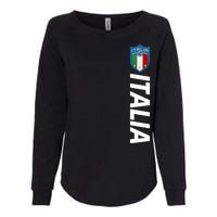 Proud Italian Italia Soccer Jersey Champs Womens California Wash Sweatshirt