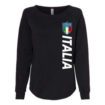 Proud Italian Italia Soccer Jersey Champs Womens California Wash Sweatshirt