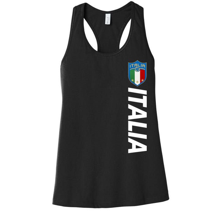 Proud Italian Italia Soccer Jersey Champs Women's Racerback Tank