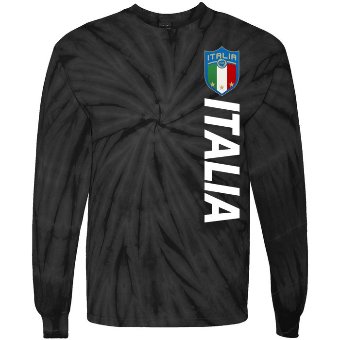 Proud Italian Italia Soccer Jersey Champs Tie-Dye Long Sleeve Shirt