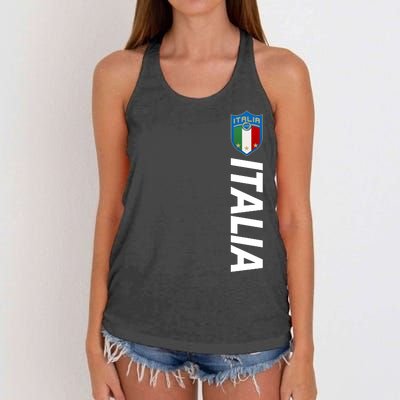 Proud Italian Italia Soccer Jersey Champs Women's Knotted Racerback Tank