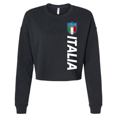 Proud Italian Italia Soccer Jersey Champs Cropped Pullover Crew