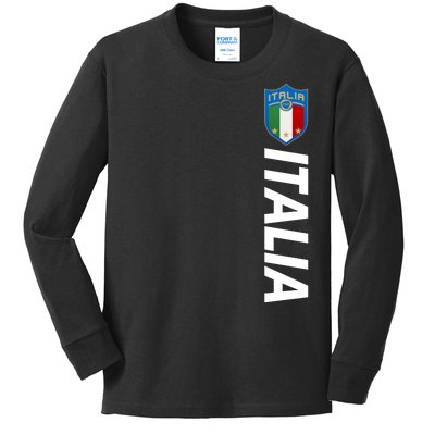 Proud Italian Italia Soccer Jersey Champs Kids Long Sleeve Shirt