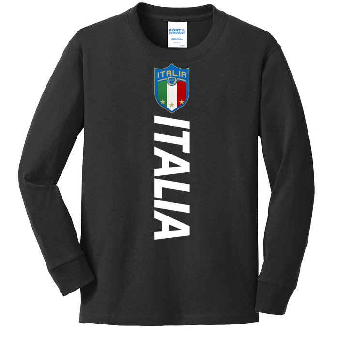 Proud Italian Italia Soccer Jersey Champs Kids Long Sleeve Shirt