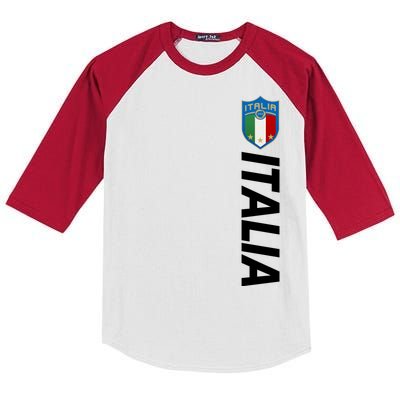 Proud Italian Italia Soccer Jersey Champs Kids Colorblock Raglan Jersey