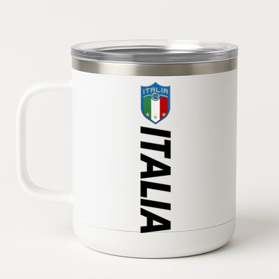 Proud Italian Italia Soccer Jersey Champs 12 oz Stainless Steel Tumbler Cup