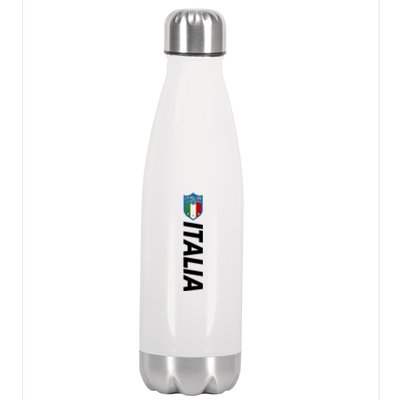 Proud Italian Italia Soccer Jersey Champs Stainless Steel Insulated Water Bottle