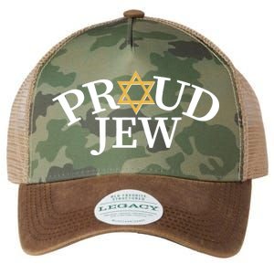 Proud Jew Jewish Star Logo Legacy Tie Dye Trucker Hat