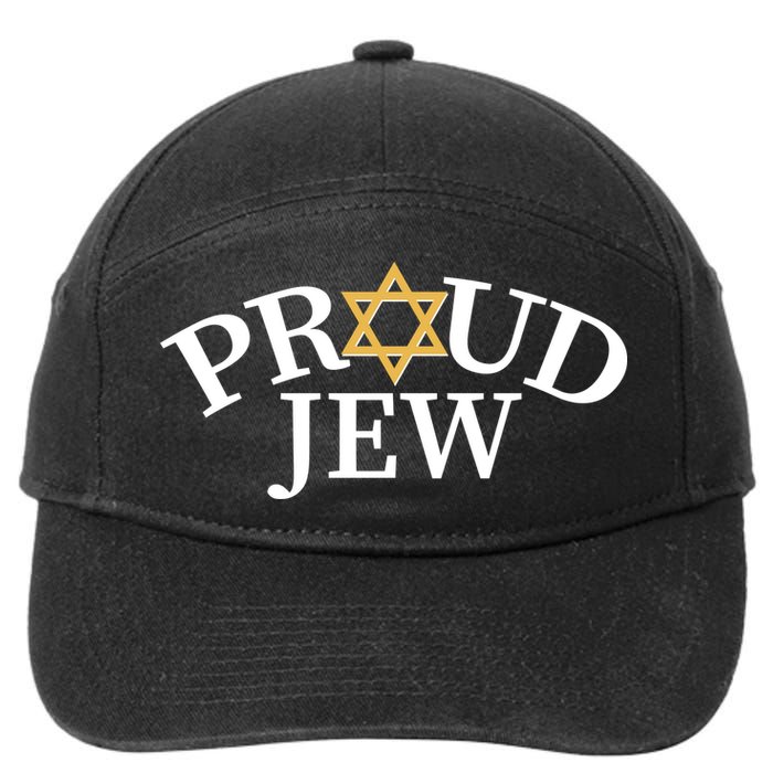 Proud Jew Jewish Star Logo 7-Panel Snapback Hat