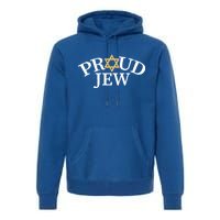 Proud Jew Jewish Star Logo Premium Hoodie