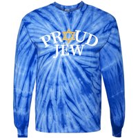 Proud Jew Jewish Star Logo Tie-Dye Long Sleeve Shirt