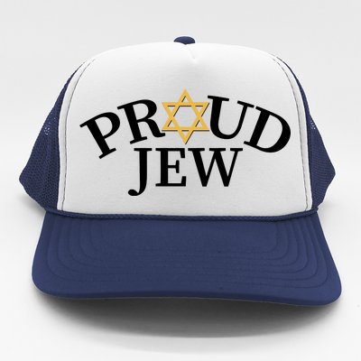 Proud Jew Jewish Star Logo Trucker Hat