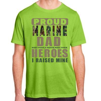 Proud Marine Dad Adult ChromaSoft Performance T-Shirt