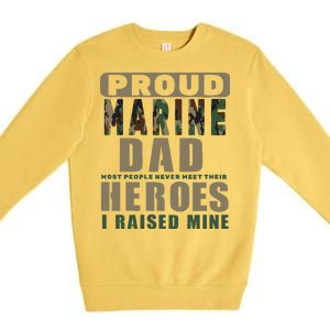 Proud Marine Dad Premium Crewneck Sweatshirt